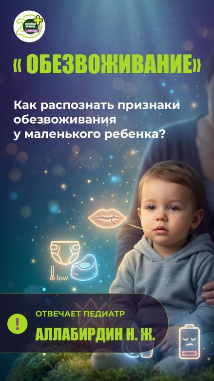 Как распознать признаки обезвоживания у маленького ребенка? Отвечает педиатр Аллабирдин Н.Ж.